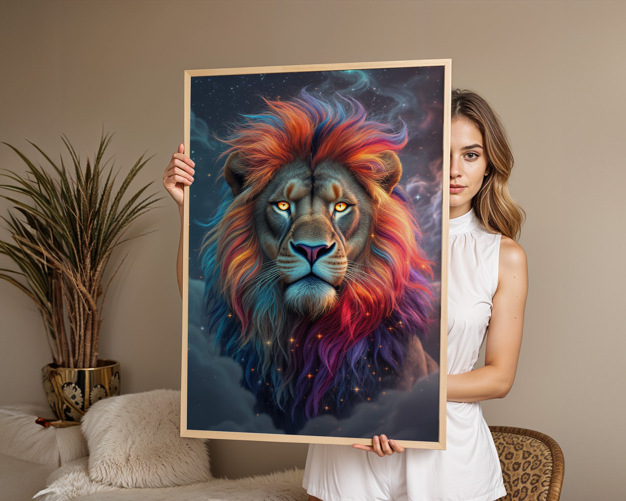 Cosmic Spirit Animals – 10 Digital Art Prints (8K High-Resolution Pack)